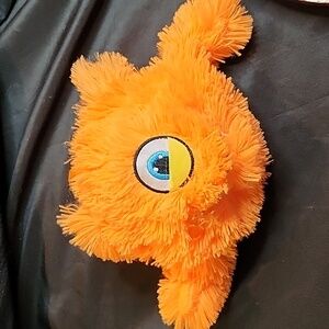 Bouncy Fuzzy Cyclops Ball, Plush Toy, Orange